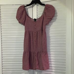 Wild Fable Pink Puff Sleeve Mini Dress